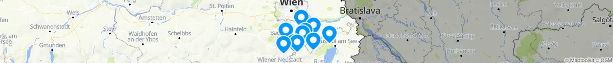 Map view for Pharmacies emergency services nearby Mannersdorf am Leithagebirge (Bruck an der Leitha, Niederösterreich)